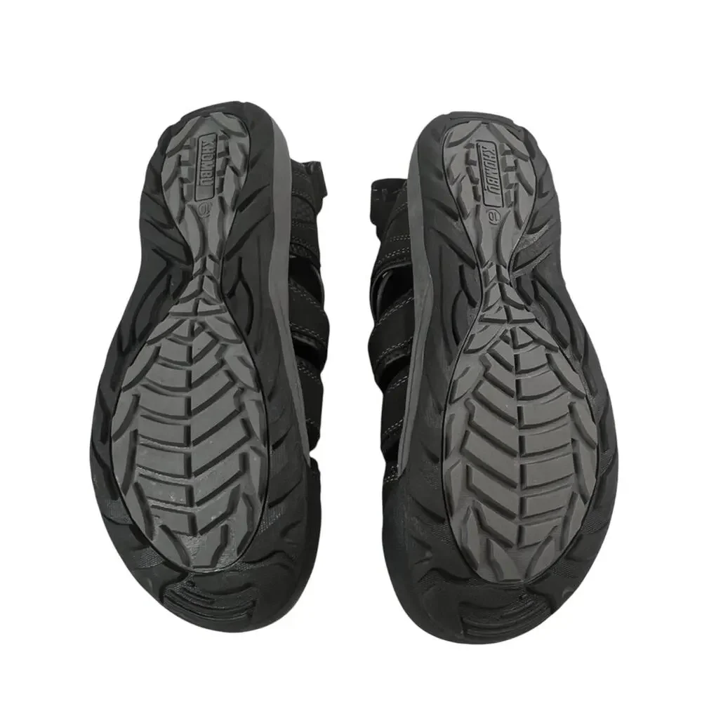 Khombu Mens Travis Black Sandals Size 10 Active Outdoor Hiking Gorpcore Granola